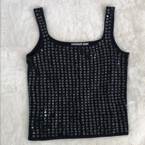 Liz Claiborne Black Sequin Camisole